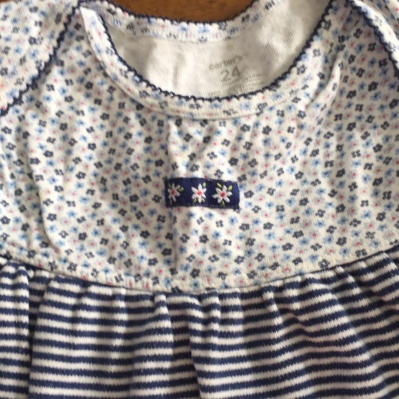 Carter’s Navy and white Floral Dress - Picture 3 of 4